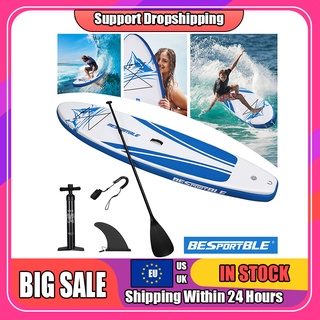 Inflatable Surfboard Stand Up Paddle Board Surf Board Paddle Inflatable Paddle Board 120x30x6" Surfi