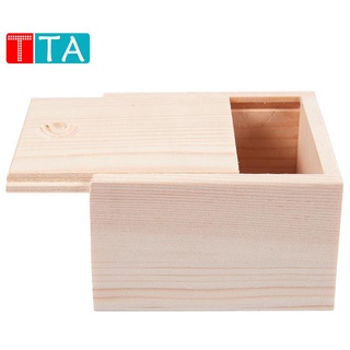 Storage Box Case for Jewellery Small Gadgets Gift Wood color