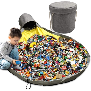 Children Toy Storage Bag Basket Large Play Mat Toy Block Storage Bag Clean-up Storage Container Stor