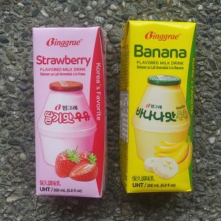 Binggrae banana milk strawberry milk melon milk 200ml korea
