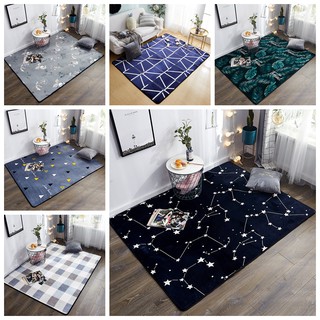 【COD】Carpet Floor Mat Anti-slip Rug Carpet Square Shape Modern Nordic Style for Bathroom Living Room