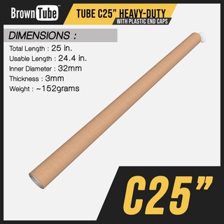C25 Poster Tube WITH LID - Browntube Mailing Paper TubeC25 (For SM Ent. posters documet / poster)