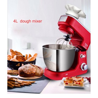 Mixer Cake Cream Flour Mixer 4L Stainless Steel Mixer Automatic Mini Egg Beater Multifunctional