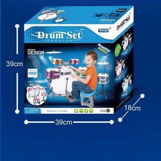 Children Kids Jazz Drum Set Musical Instrument Kids Toy (3)