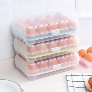 15 Grids Portable Egg Storage Box Egg Fresh Box Refrigerator Tray Container (5)