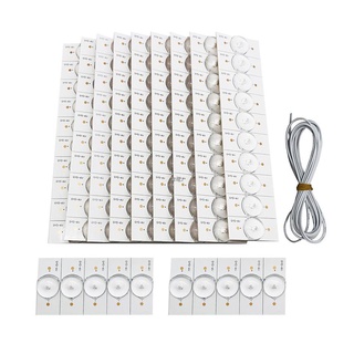 2021 new❅GLENES 50pcs Backlight Bead LED Backlight Strip 3V SMD Lamp Beads Light Strip Accessories 2