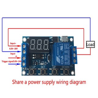 Mga paninda▲♀♧DC 6-30V support Micro USB 5V LED display automation cycle delay timer control off swi (2)