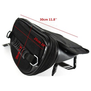 【Ready Stock】Waterproof Motorcycle Bike Rear Trunk Back Seat Carry Luggage Tail Bag Saddlebag (9)