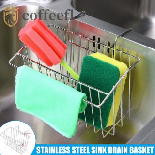 Kitchen Stainless Steel Storage Rack Sponge Holder Sink Brush Soap Drain Holder