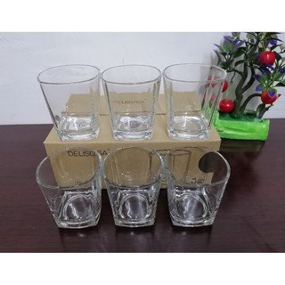 Delisoga Deli Glassware Glass Transparent Drinking Set 6pcs 150mL 7cm Y5401 (1)