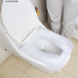 【spot goods】❈♂10 Sheets Disposable Toilet Seat Cover Mat Travel Toilet Paper Pad