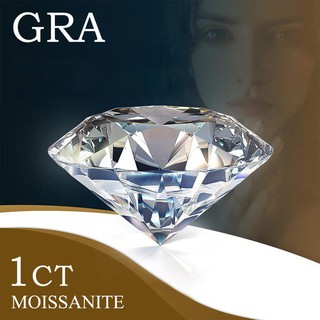 100% Genuine Loose Gemstone Moissanite Stone 1ct 6.5mm Best D Color VVS1 Lab Diamond Excellent Cut F