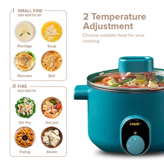 Hug Multifunctional Non-Stick Electric Cooker With Glass Lid Hp-20 (2)