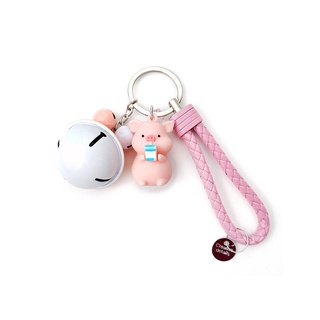 Creative cute piggy cute keychain backpack duck pendant space piggy key chain Spider-Man astronaut