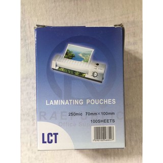 LCT Laminating Film 250 micron / 125 micron 70mm x 100mm (100 sheets)