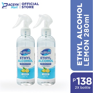 Actipure - 75% Ethyl Alcohol 280ML (PACK OF 2)
