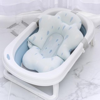 7 Style Baby Bath Seat Infant Non Slip Soft Bath Cloth Pad Mat Body Cushion Sponge Bathtub Mat Safe0