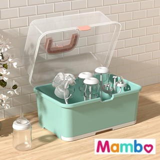 Baby Feeding Bottle Drying Rack With Cover Baby Bottle Storage Box Container and Organizer