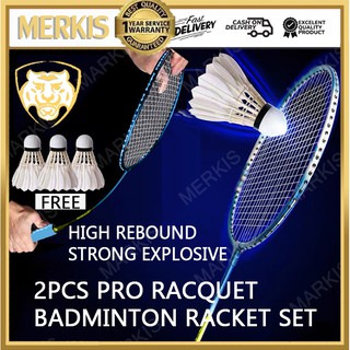 2x Badminton Racket UIltra Light And Durable Unisex Badminton Racket Fitness student beginner