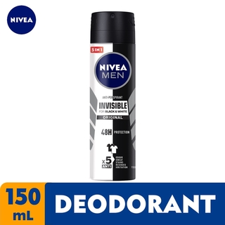 NIVEA Men Deodorant Black & White Original Anti-Perspirant Spray, 150ml