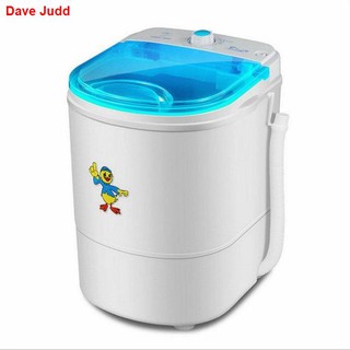 ❣○Small single barrel semi-automatic washing machine child Baby mini washing machine household