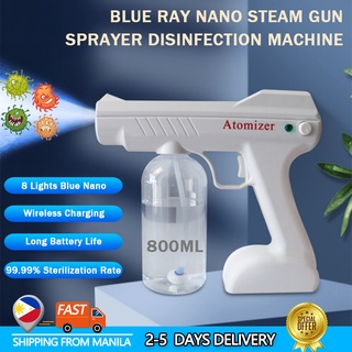 Disinfectant Spray Gun Nano Wireless Fog Machine Atomizer Sanitizer Mist Sprayer for Alcohol 800ML
