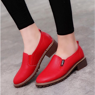 Women Flat Shoes Round Toe Lace-Up Oxford Shoes Woman Genuine Leather Brogue Women Shoes Free Shippi