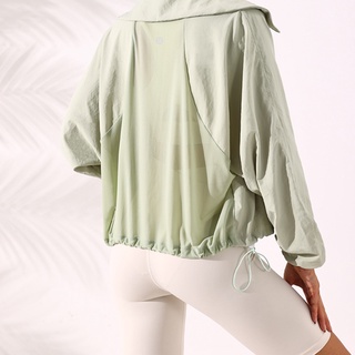4 colors women's lululemon Yoga jacket gym zipper jacket with pocket wt088 (9)