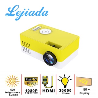 LEJIADA NEW J16 LED Mini Projector 320x240 Pixels Supports 1080P HDMI-Compatible USB Audio Portable