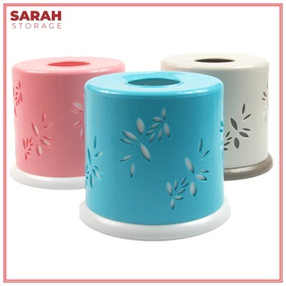 Colorful Round Tissue Holder with Cut Leaves Design/ Toilet Paper Holder