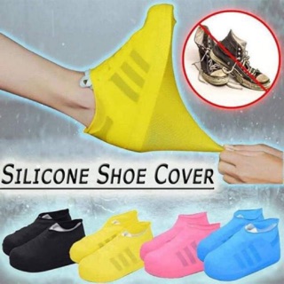 Rainy day silicone thick wear-resistant waterproof non-slip shoe cover easy to clean adult silicone