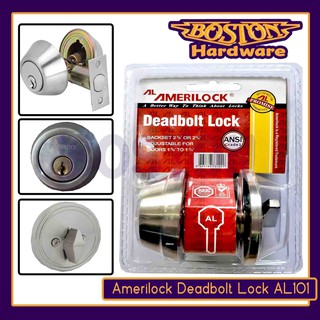 AMERILOCK Deadbolt Door Lock Set Single Cylinder (AL 101) Stainless Steel