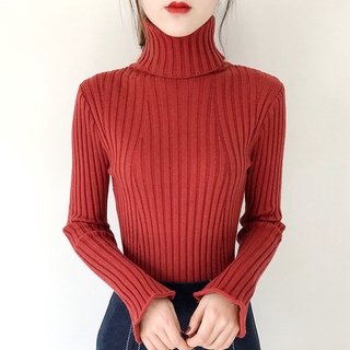 pure long sleeves✐Autumn/winter 2019 new turtleneck women cultivate one's morality more add wool kn