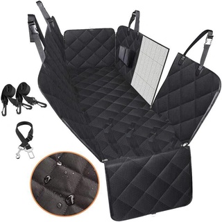 Waterproof dog car seat cover, pet dog travel mat, mesh dog sling, car suspension mattress protector with zipper and pocket dog
