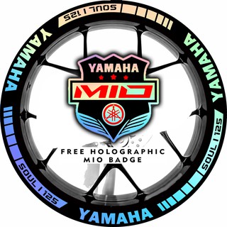 YAMAHA MIO SOUL I 115 and 125 Mags Sticker Set | Front and Rear Set with free Hologram Mio Sticker