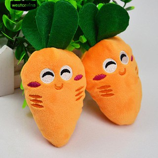 [COD] Puppy Pet Supplies Carrot Plush Chew Squeaker Sound Squeaky Dog Toys (5)