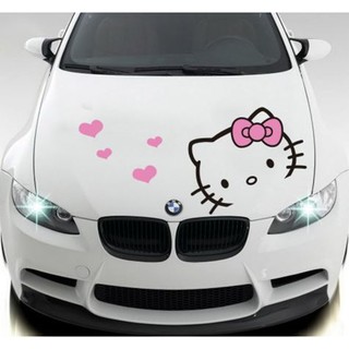 Crazycut HK Kitty Cat Character Car Decal Vinyl Sticker Vehicle Sedan Wall Sticker Customize