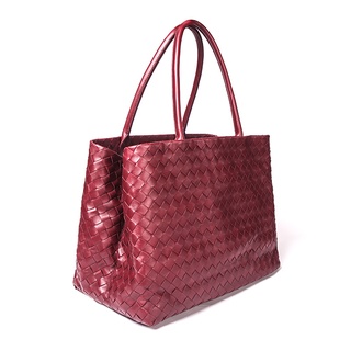 Bao Die's House BOTTEGA VENETAWomen's Classic Woven Backpack Satchel Wine Red Leather 600888 VCPP1 6
