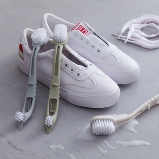 Double Head Portable Shoes Cleaning Tools Shoe Brush Sneakers Washing Brushes Long Handle Plastic