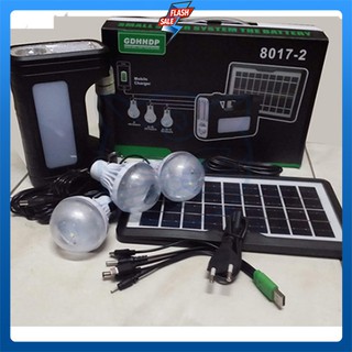 Mobile Lightning Kit Small Solar System Battery With Light Bulb Digital Lightning Kit