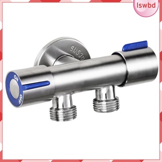 [Ready Stock] Faucet Diverter Bathroom Double Handle Dual Control Nozzle Spray Household