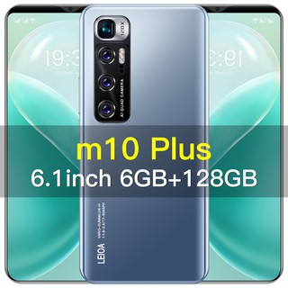 【24-hour delivery】M10 cellphone 6GB+128GB smart phone android 10.0 6.1 inch mobile phone Multi-language support