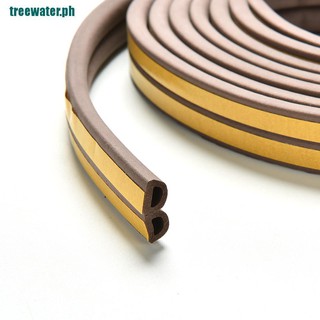 〖treewater〗5M E/D/I-type Foam Draught Self Adhesive Window Door Excluder Rubber Seal Strip