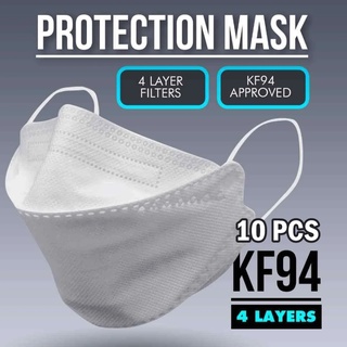 10PCS KF94 Mask 4-layer Non-woven Protective Filter 3D Disposable Face Mask