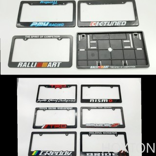 【READY Stock】▦¤RALLIART/TRD/BRIDE/K-TUNED/GREDDYNISMO/ SKUNK2/PROJECT U 3D NUMBER PLATE HOLDER CAR P