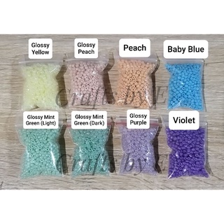 3mm Seed Beads 20 & 50 grams Part 2 (Opaque, Matte, Glossy, Frosted, Pastel Beads) (7)