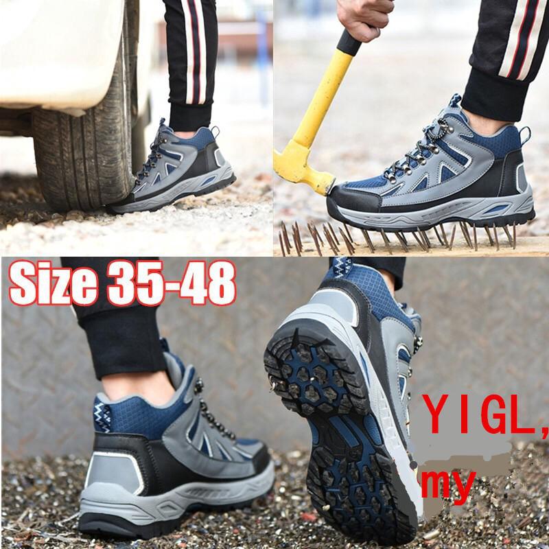 High Top Fashion Safety Shoes Sneakers Size 35-48