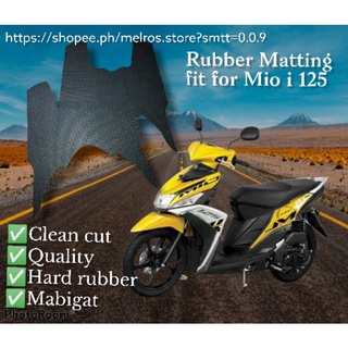 【Ready Stock】▲▦◈Yamaha mio i 125 Rubber Matting Motorcycle Accessories