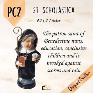 Chibi Saint - St. Scholastica