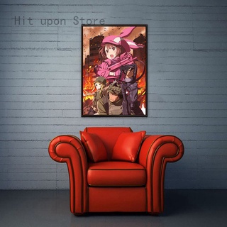 Hit upon store Japanese Anime Art Online Coated Paper Wall Poster Hit upon